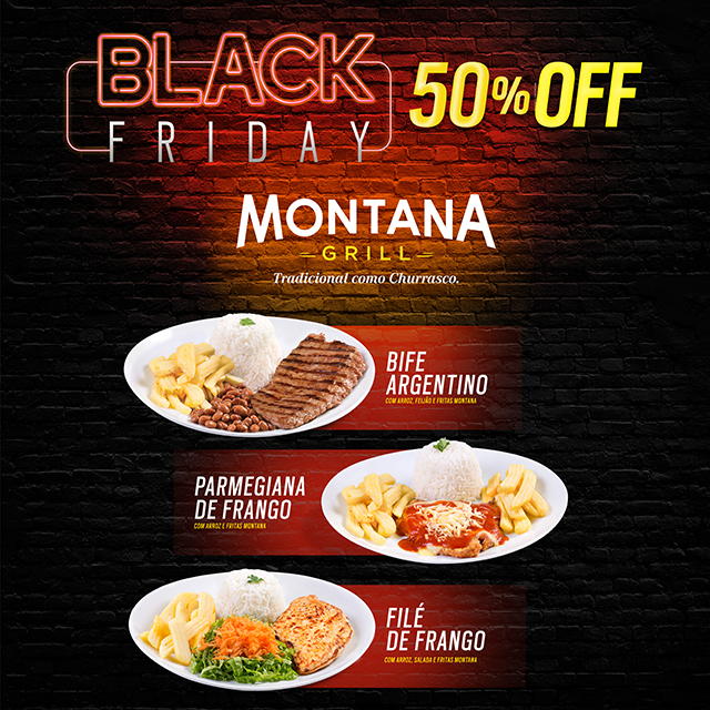 Montana Grill estreia na Black Friday com três pratos pela metade do preço