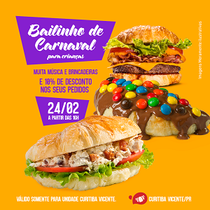 Programação gastronômica para o carnaval de Curitiba