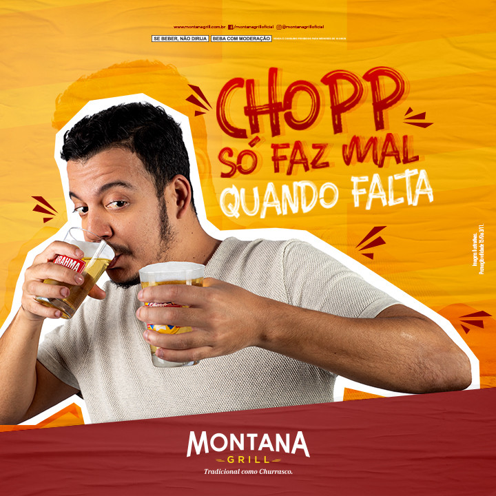 Rodrigo Marques estrela campanha do Montana Grill
